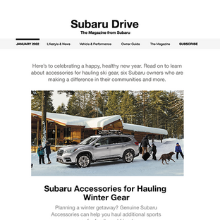 Subaru Drive Newsletter