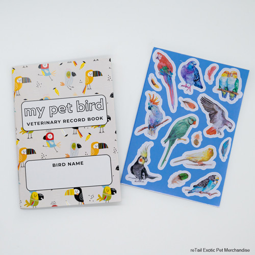 My Pet Bird Veterinary Record Book reTail Exotics