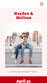 Se alle skabeloner hjemmesideskabeloner – Upcoming Wedding