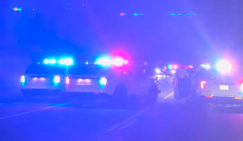 Washington State Patrol troopers and Douglas County Sheriff's deputies on the scene of fatal car crash on U.S. Highway 2, south of Orondo, Aug. 30. Photo courtesy: Source One News.