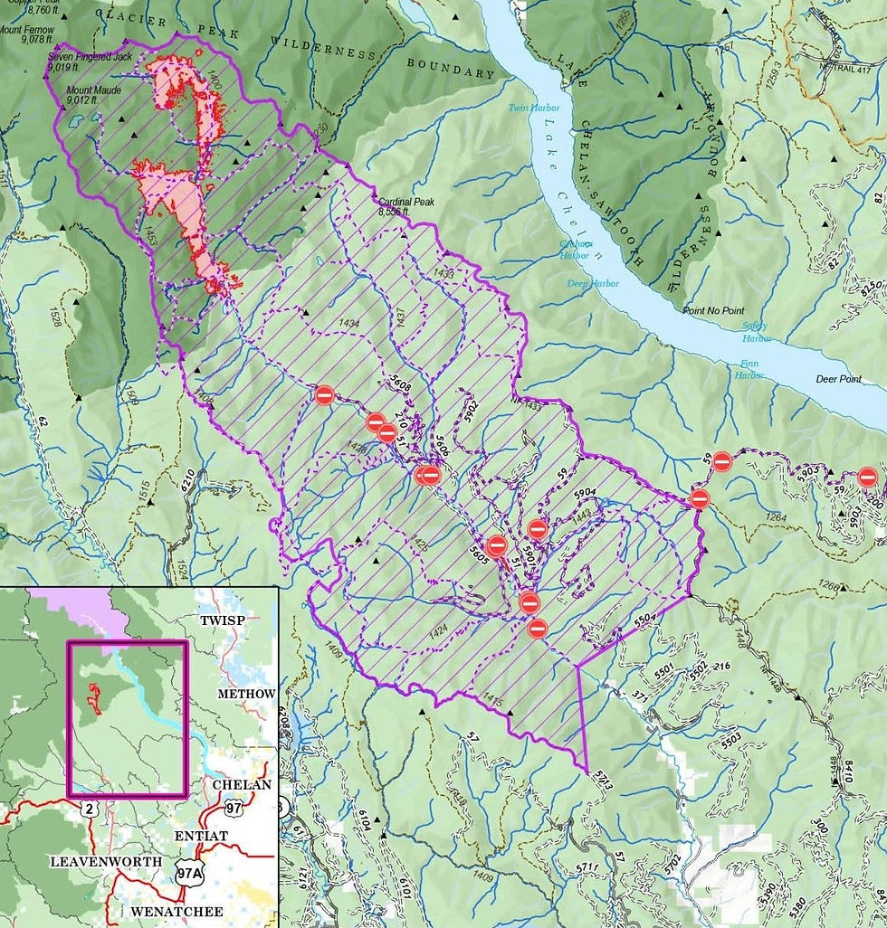 Pomas fire map rendered from aerial surveillance of the fire, July 12.