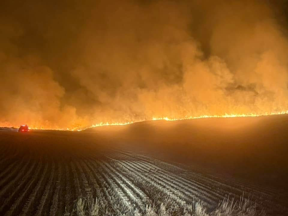 Northeast Washington lightening-caused rangeland fire, Aug. 31.
