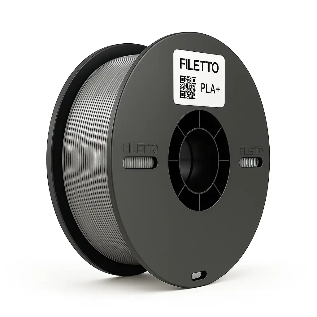 Filetto Gümüş Gri Pla+ Filament 1.75mm 1 KG