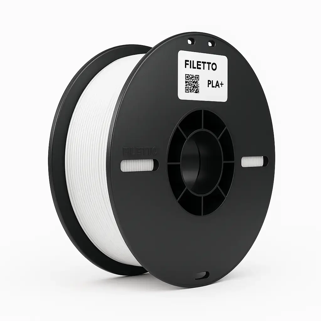 Filetto Beyaz PLA+ 3D Filament – 1.75mm – 1KG – AMS Uyumlu