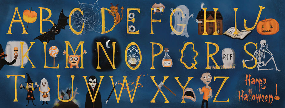 halloween poster illustration