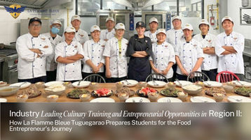 Culinary students successfully completing industry simulation