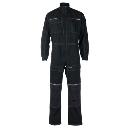 DREVSJØ KJELEDRESS SVART/RØD
