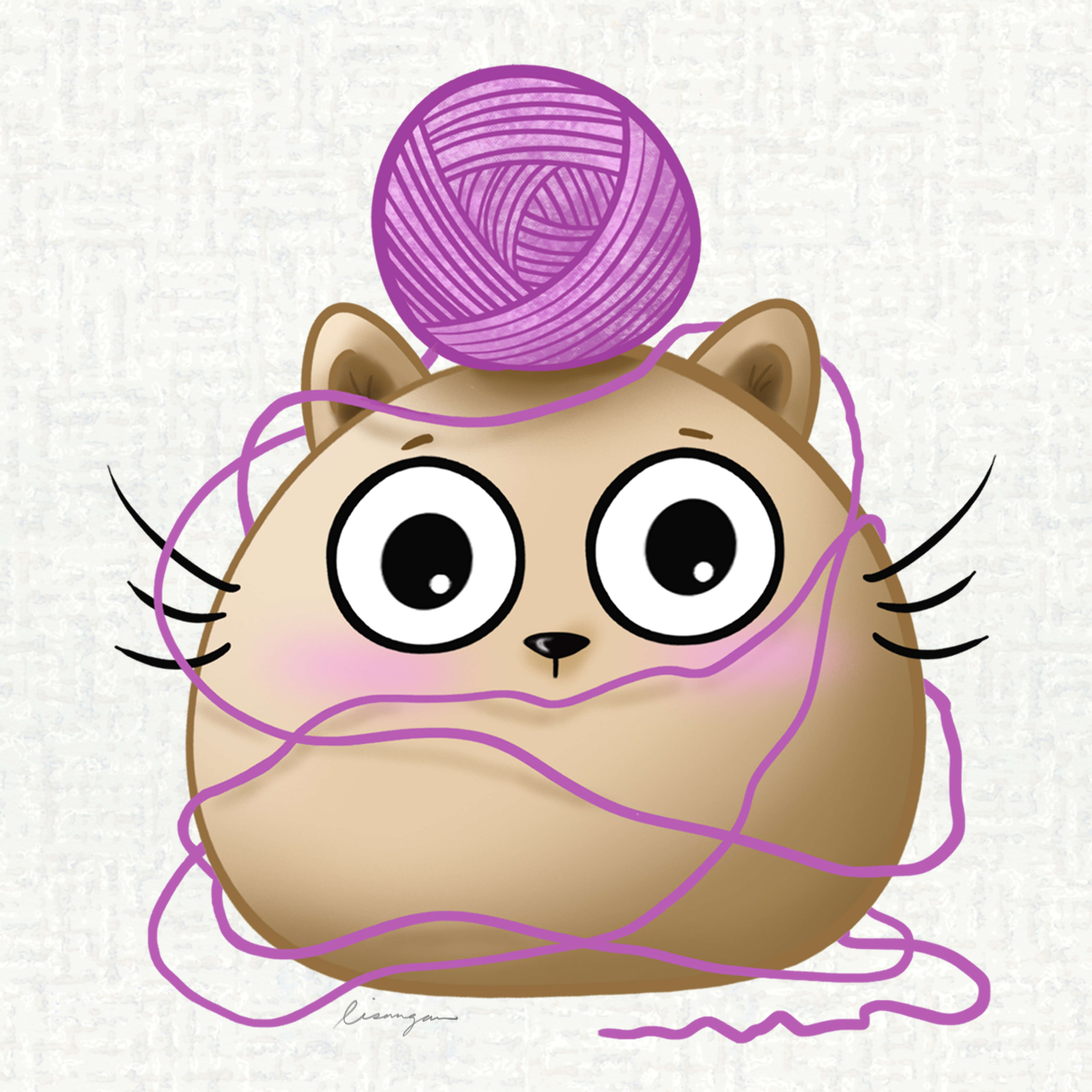 Cat & Yarn