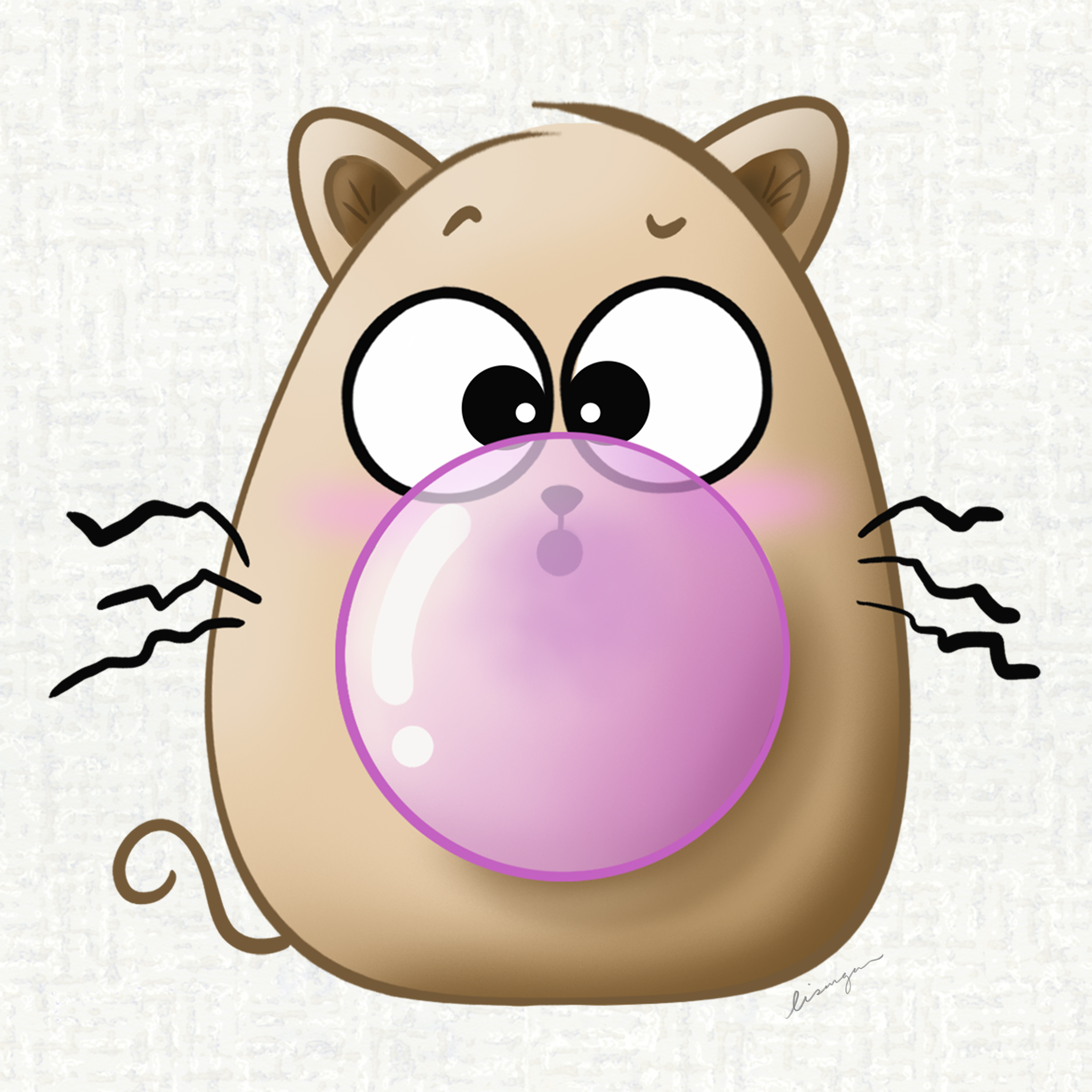 Bubble Gum Cat