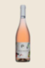 Bottle of Field Blend rosé from organic Greek wines