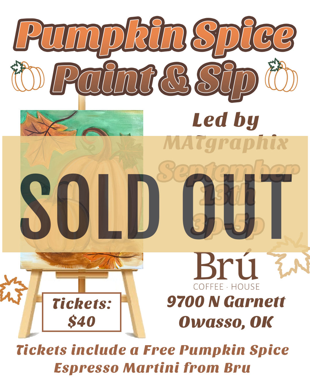 Pumpkin Spice Paint & Sip