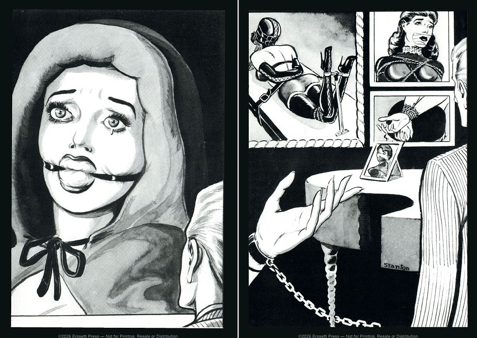 Erosetti Press Eric Stanton Bondage Enthusiasts Bound in Leather