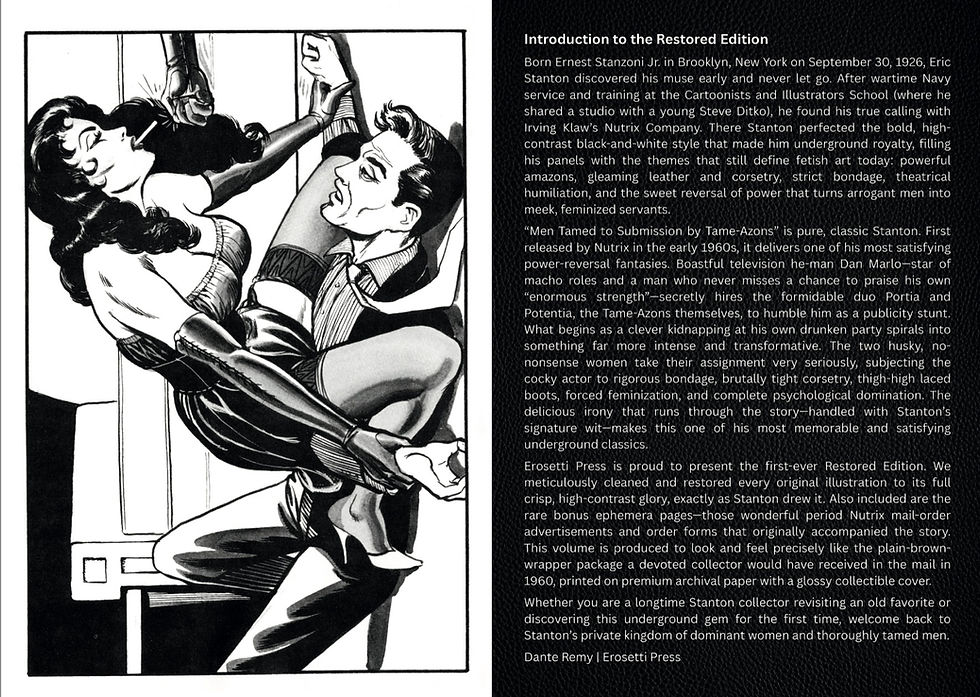 Thumbnail: Eric Stanton's Men Tamed into Submission by Tame-Azons! Forced Feminization Kink
