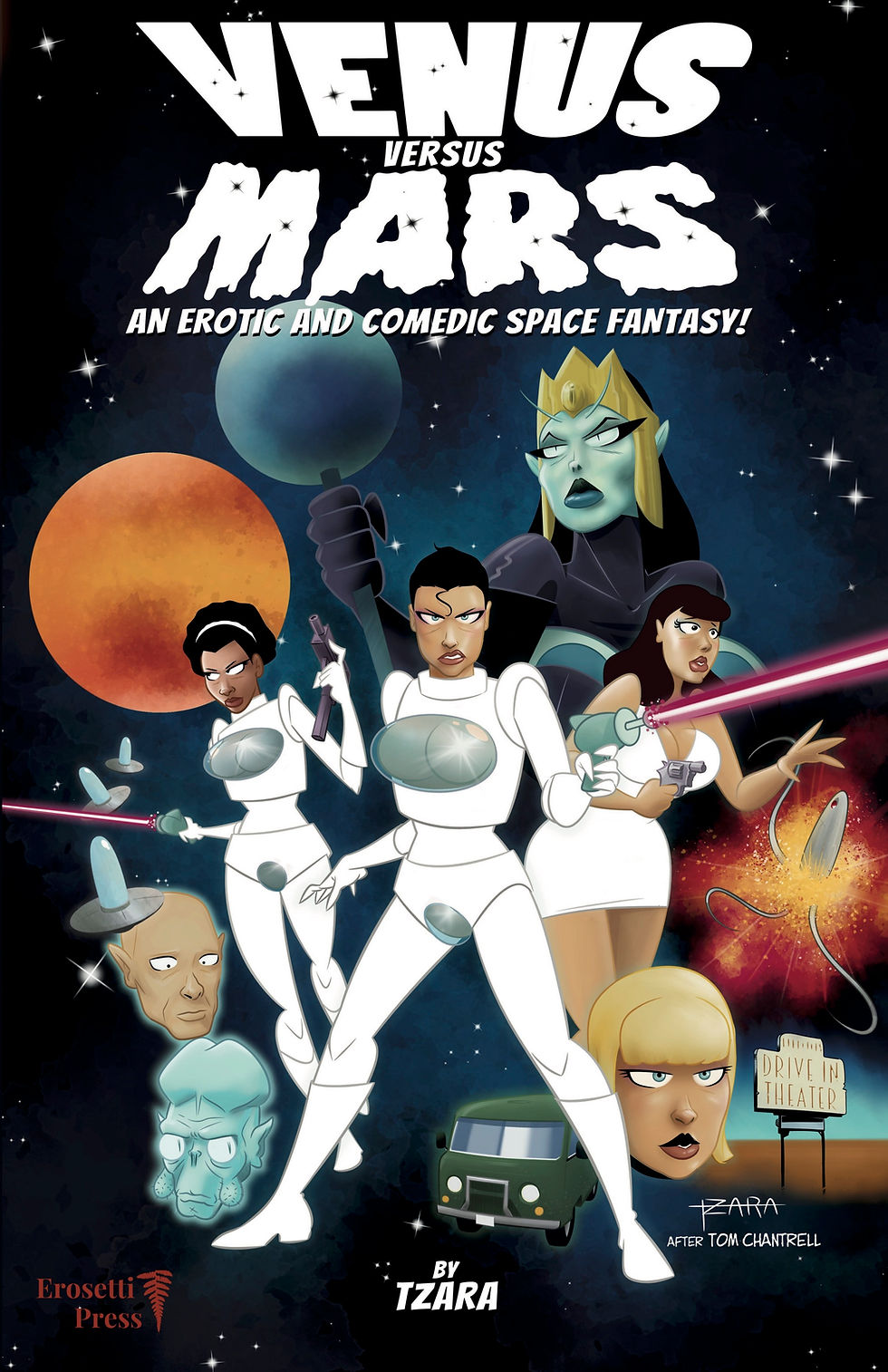 Venus Vs. Mars – Erotic Comic & Sci-Fi Graphic Novel | Tsara’s Debut Exclusive from Erosetti Press!