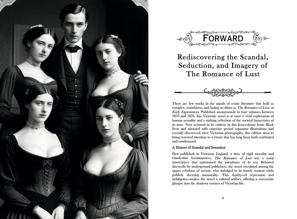 Victorian Erotic Literature, The Romance of Lust
