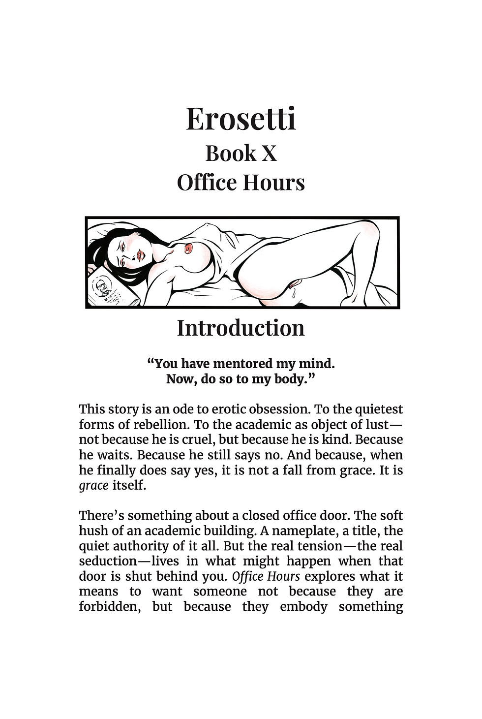 Sapiosexual - Erosetti Pillow Book X Office Hours