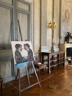 Décor théâtre des invités des séries de Compiègne, Exposition Prosper Mérimée, château de Compiègne