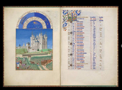 Très Riches Heures duc Berry, Chantilly