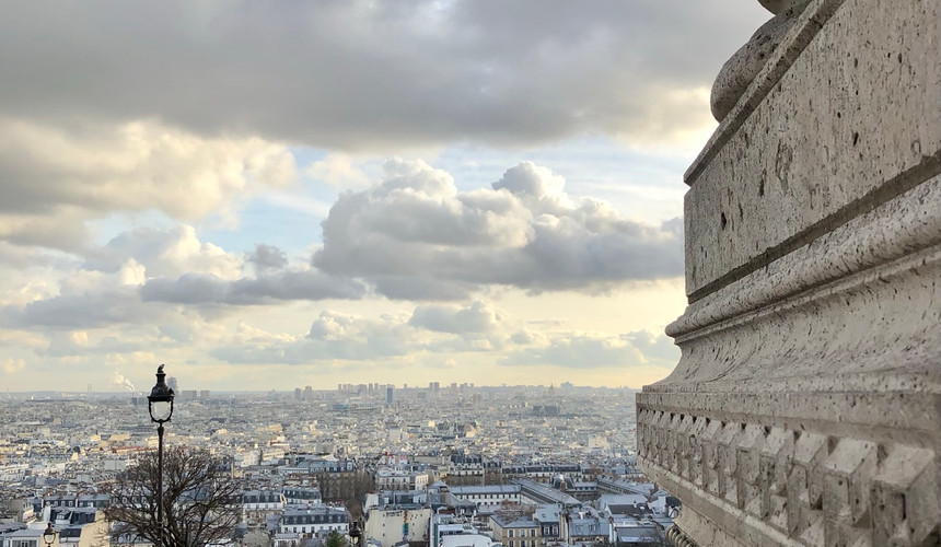 Vue de Paris depuis le Sacré Coeur à Montmartre