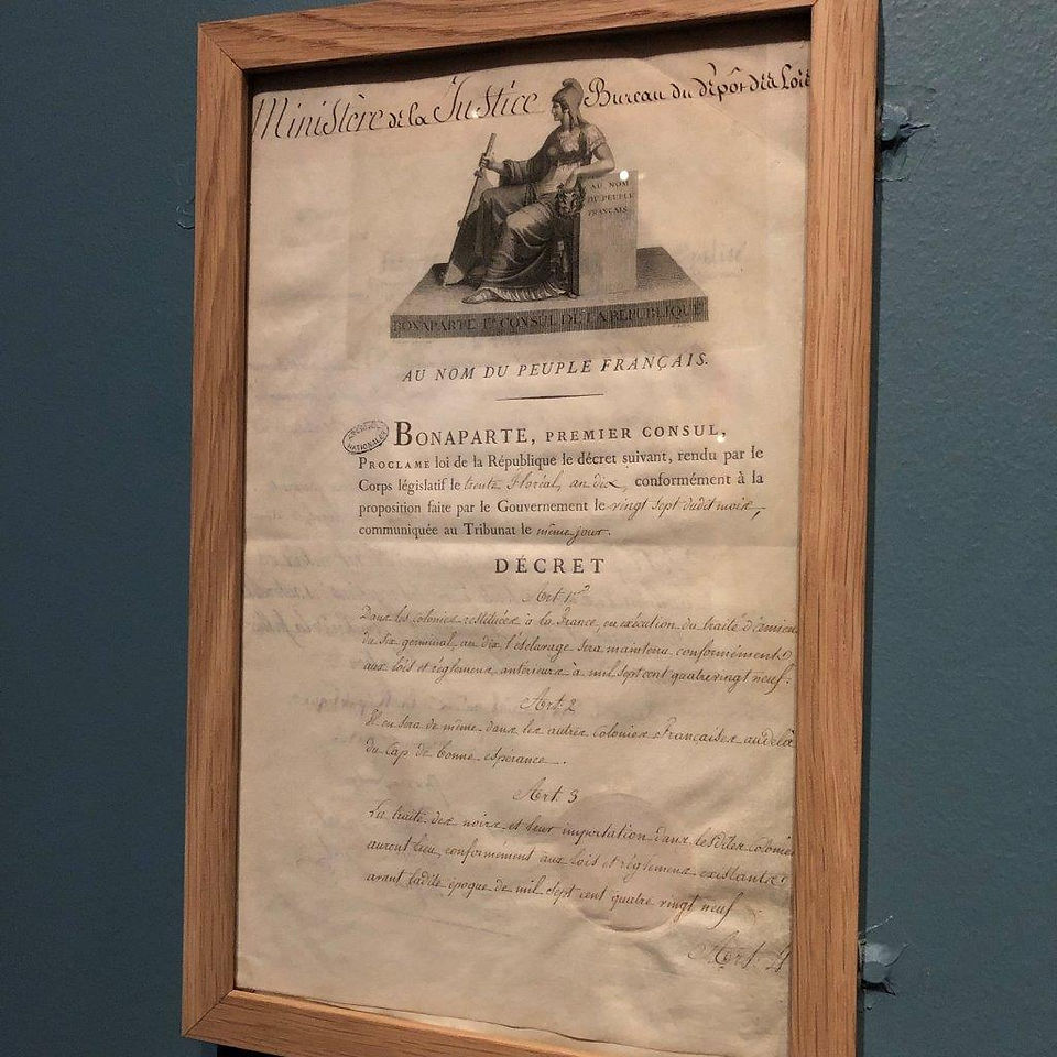 Loi du 20 mai 1802, rétablissement de l'esclavage