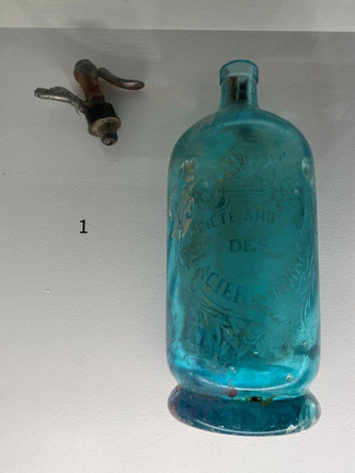 Siphon eau de Seltz, 19e - 20e, Crypte archéologique de Paris île de la Cité, Notre-Dame de Paris