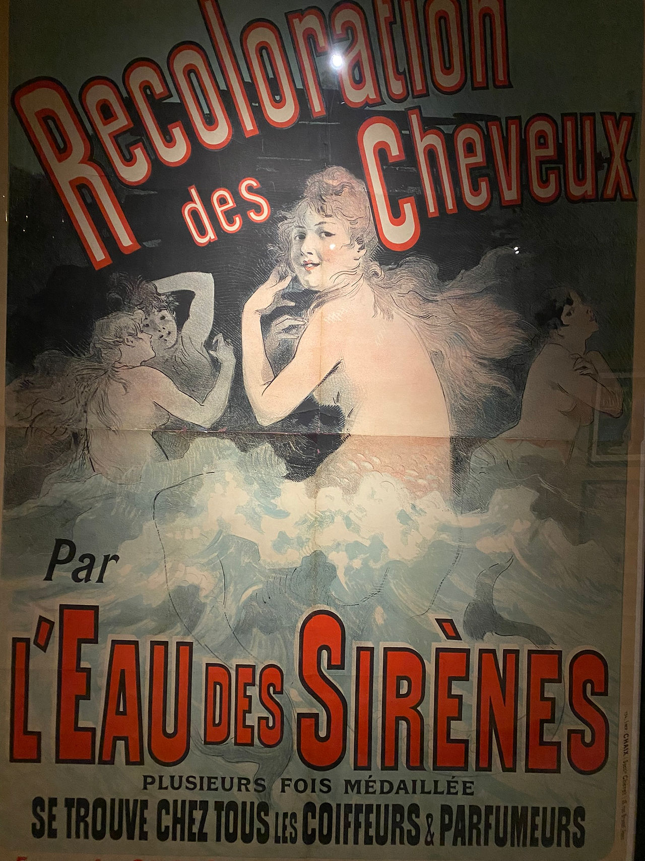Recoloration des cheveux par l'Eau des Sirènes, 1888 - "Des Cheveux et des Poils" au Mad Paris