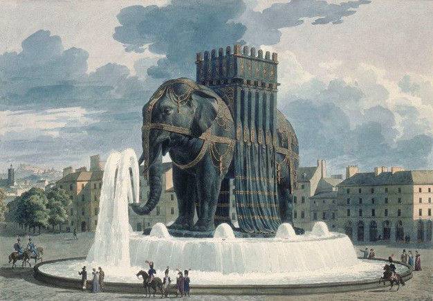 Elephant Bastille, dessin