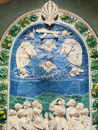 L’Ascension du Christ, par Andrea Della Robbia 
