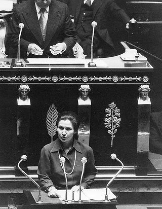 Discours de Simone Veil devant l'Assemblée nationale, 26 novembre 1974
