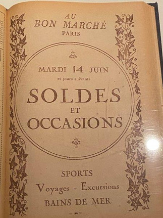 soldes Bon Marché Exposition Grands Magasins MAD Paris