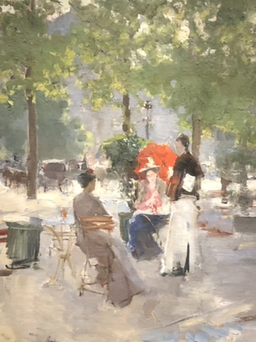 Un Café à Paris - Konstantine Korovine (1890)