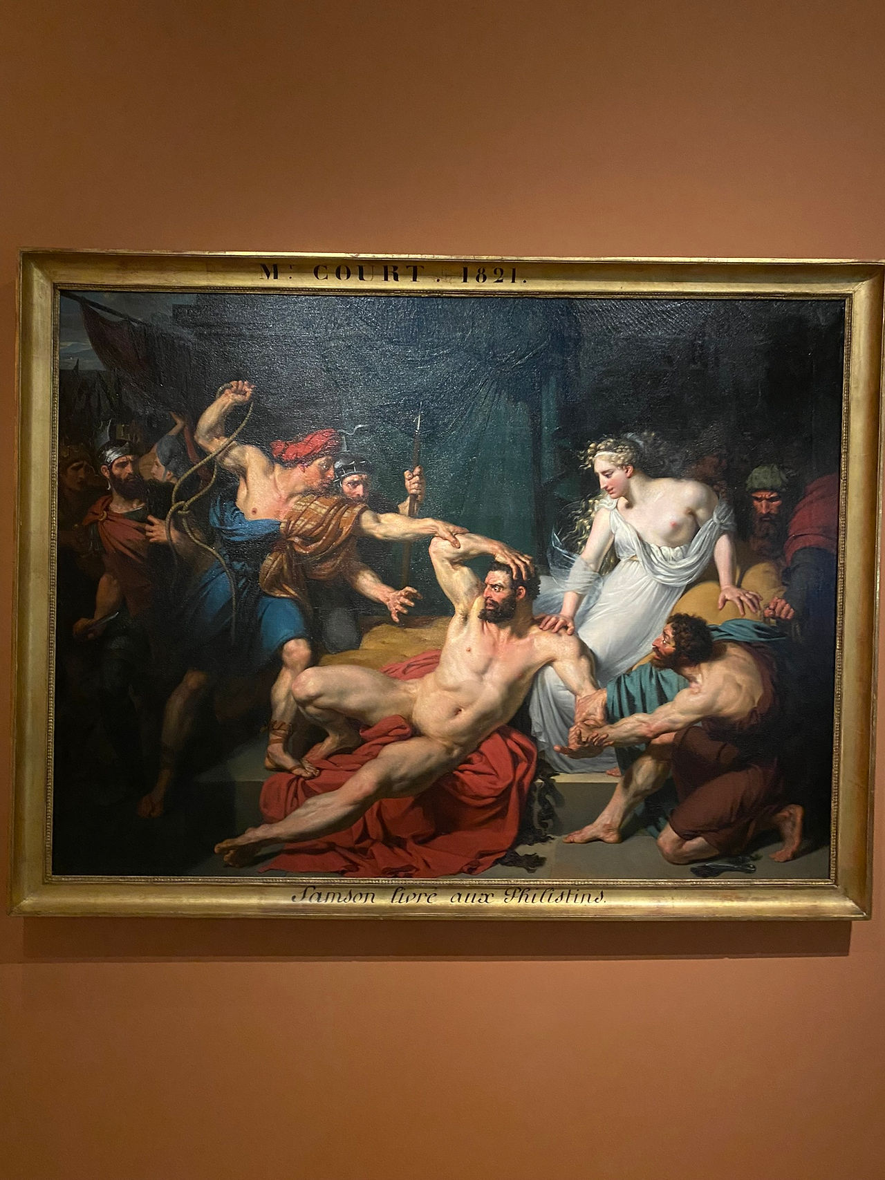 Samson et Dalila, 1821, par Joseph Désiré Court  - "Des Cheveux et des Poils" au MAD Paris 