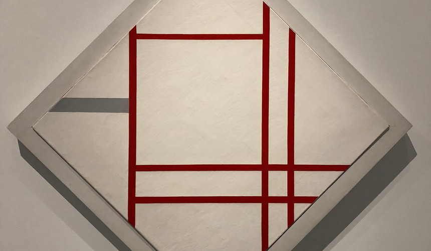 Composition en Blanc, Rouge et Gris (1935), Marlow Moss
