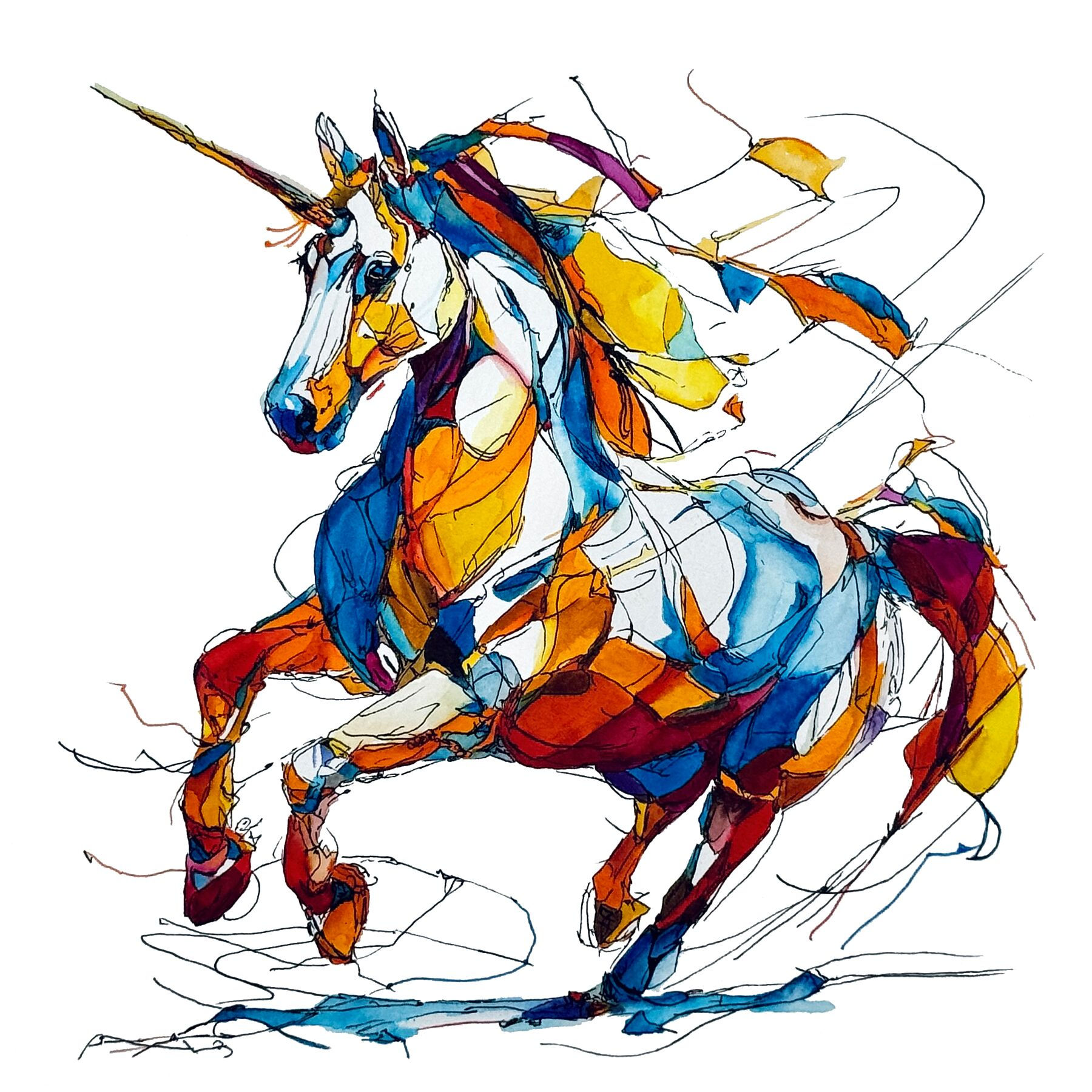 Scottish Unicorn Limited Edition Art Print