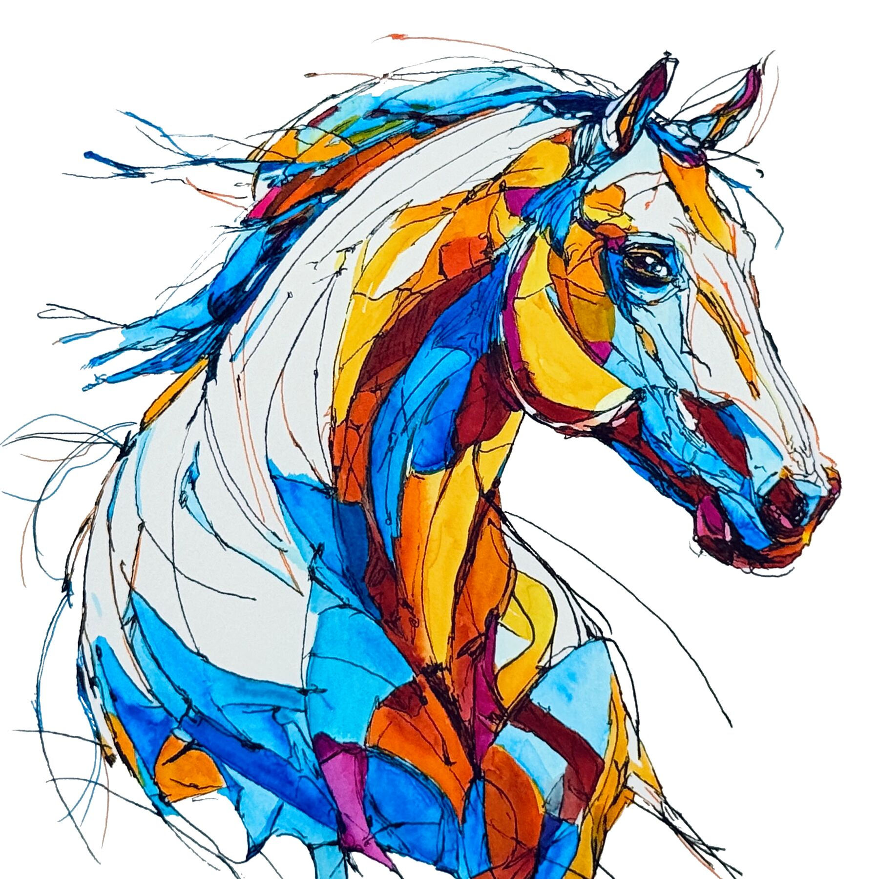Slovenian Lipizzaner Horse Limited Edition Art Print