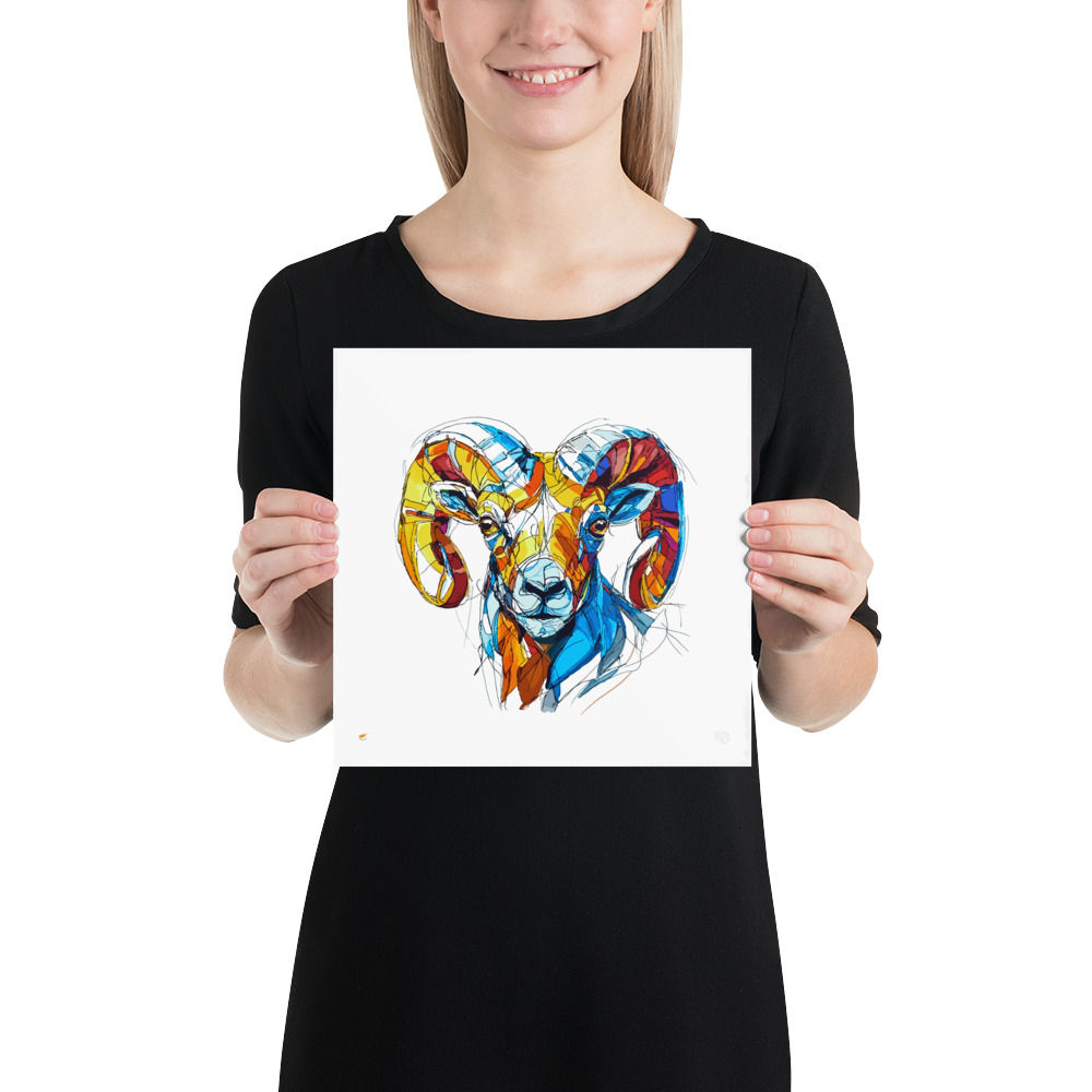 Cypriot Mouflon Art Print (Vector Edition)