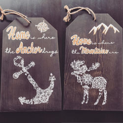 Double Sided Home Sign-