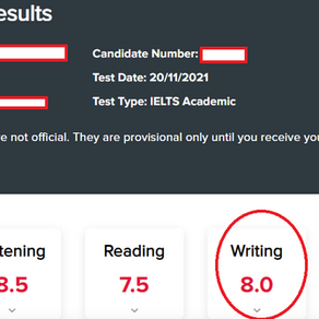 A journey to special 8 in the IELTS Writing.