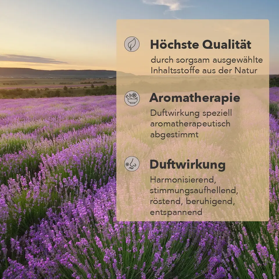 NAKURA Nachfüller / Refill 500ml und 1000ml Orange-Lavendel, naturreine ätherische Öle, für eine frische und beruhigende Raum