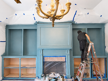 Interior trim and built-in cabinet painting in Columbus GA