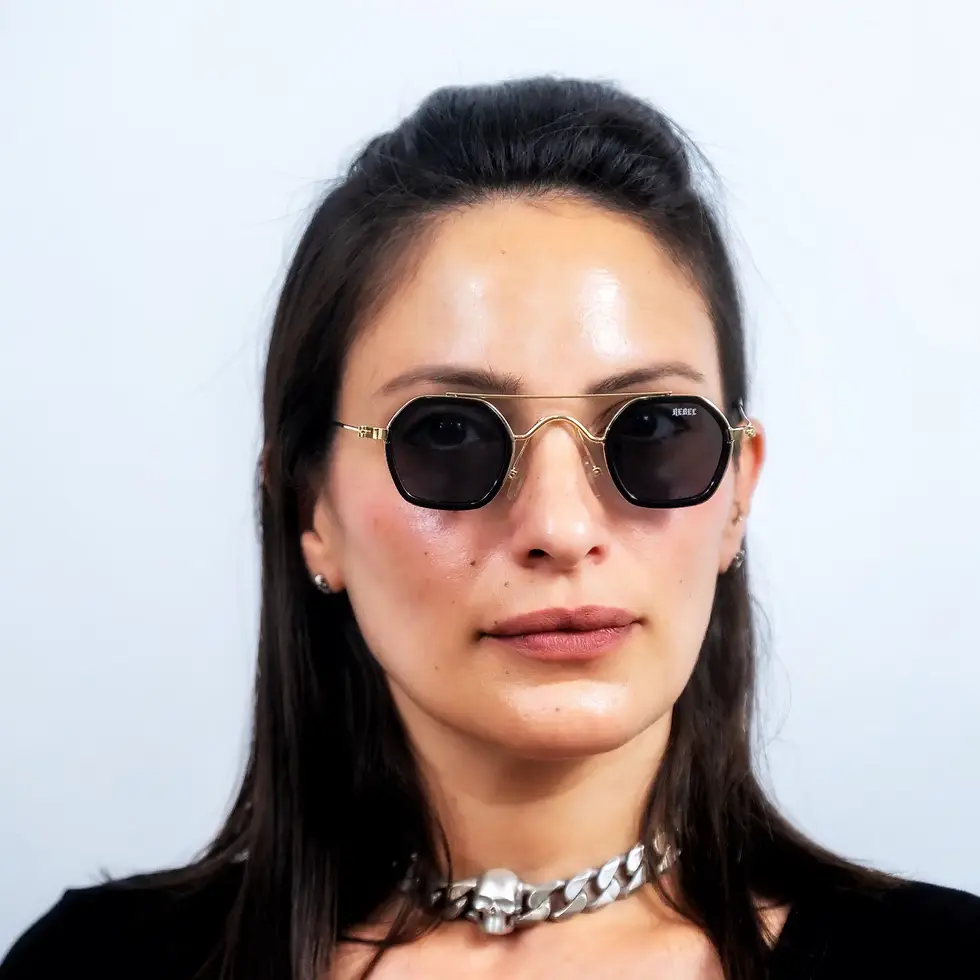 GOLDEN SQUARE SUNGLASSES