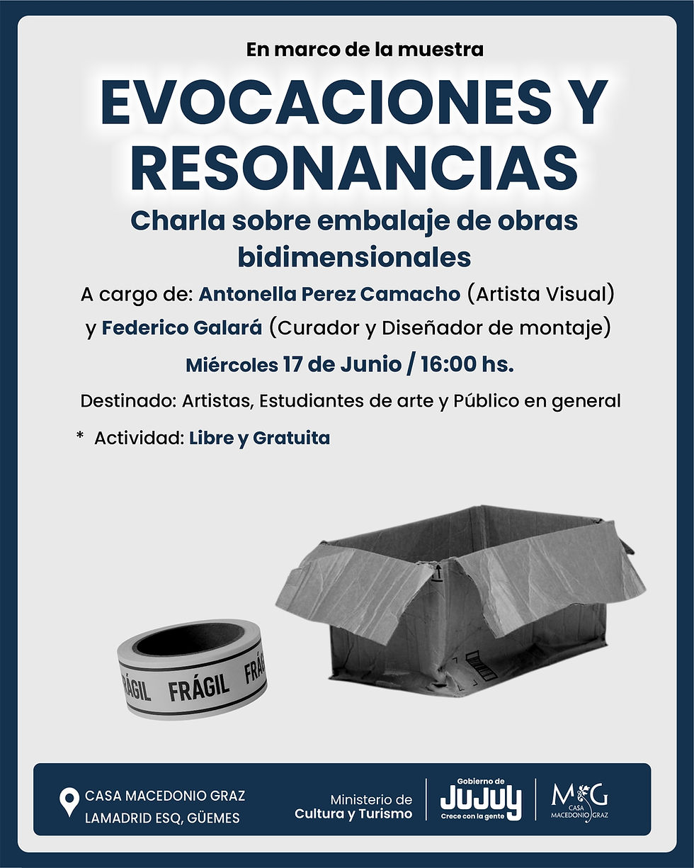 Charla " Evocaciones y Resonancias"