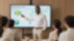 Man presenting sustainability for SMEs concepts to a group