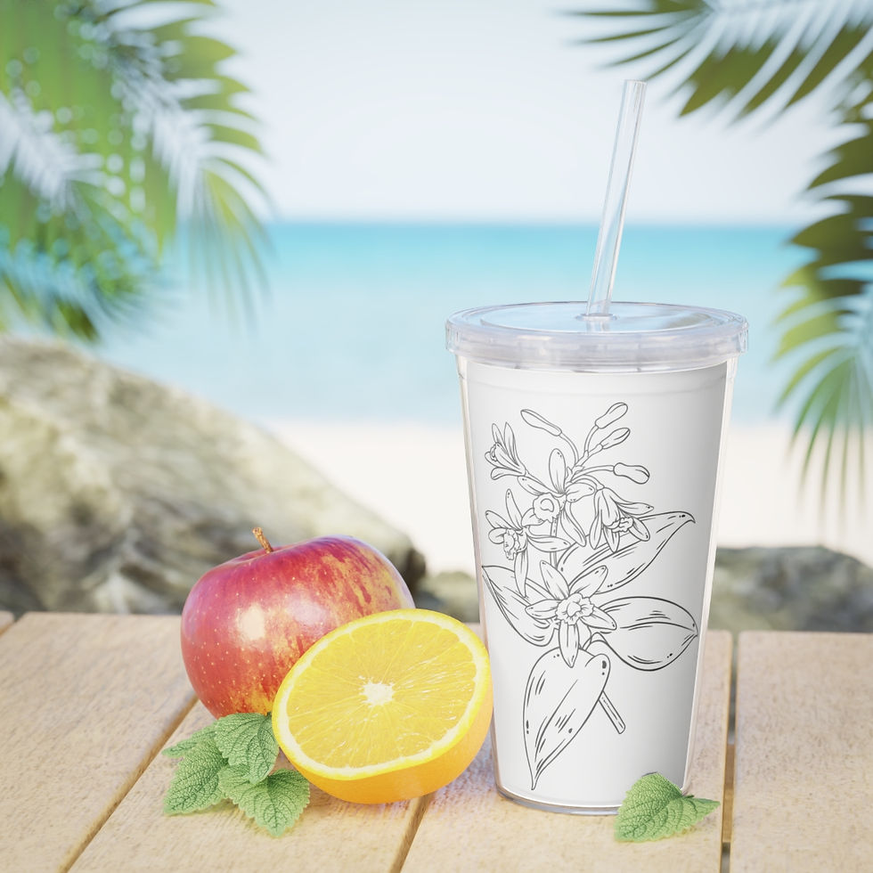 Thumbnail: Vanilla Bean Blossom Clear Tumbler