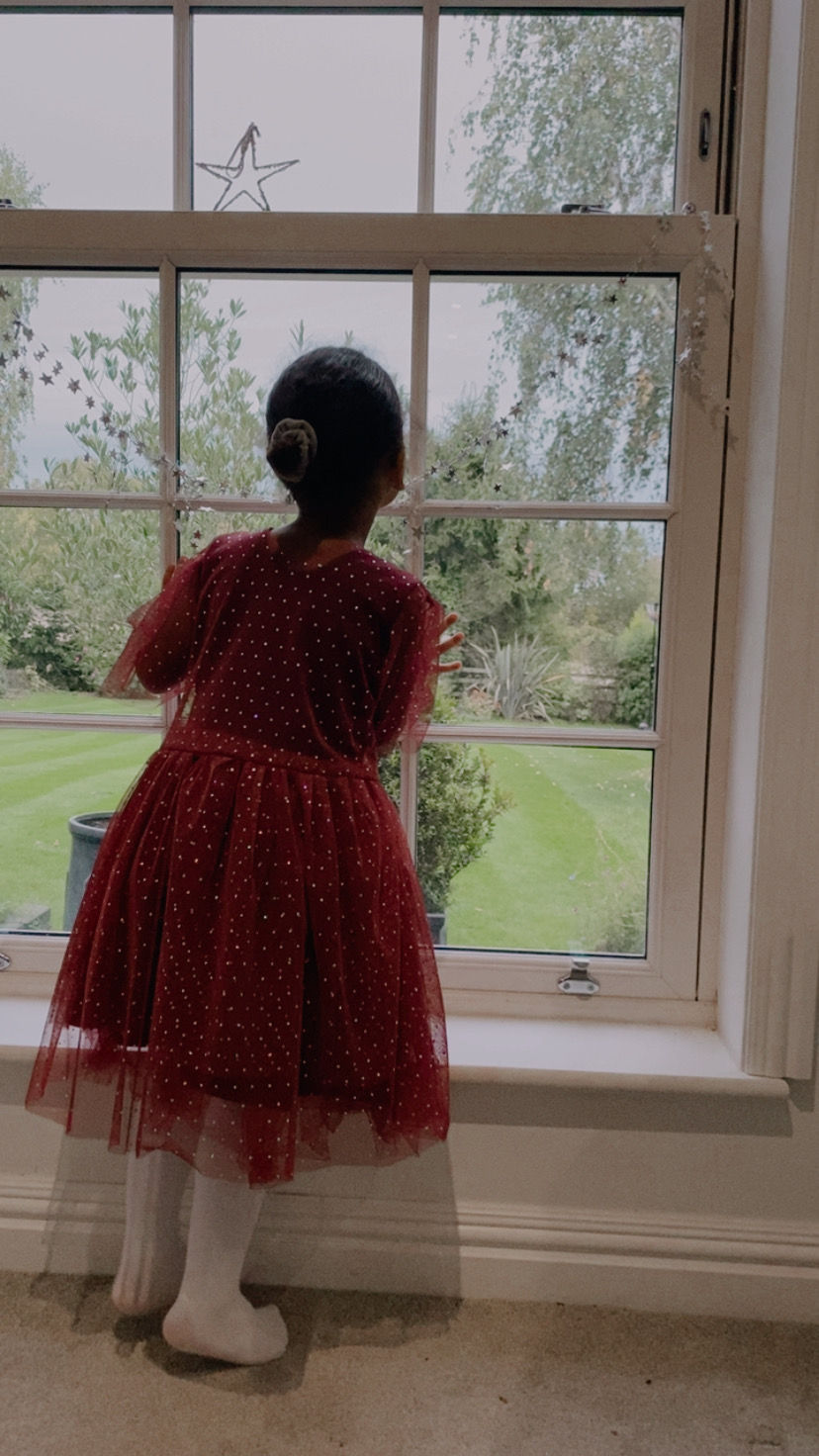Thumbnail: Wine sequin tulle two layer sparkly dress
