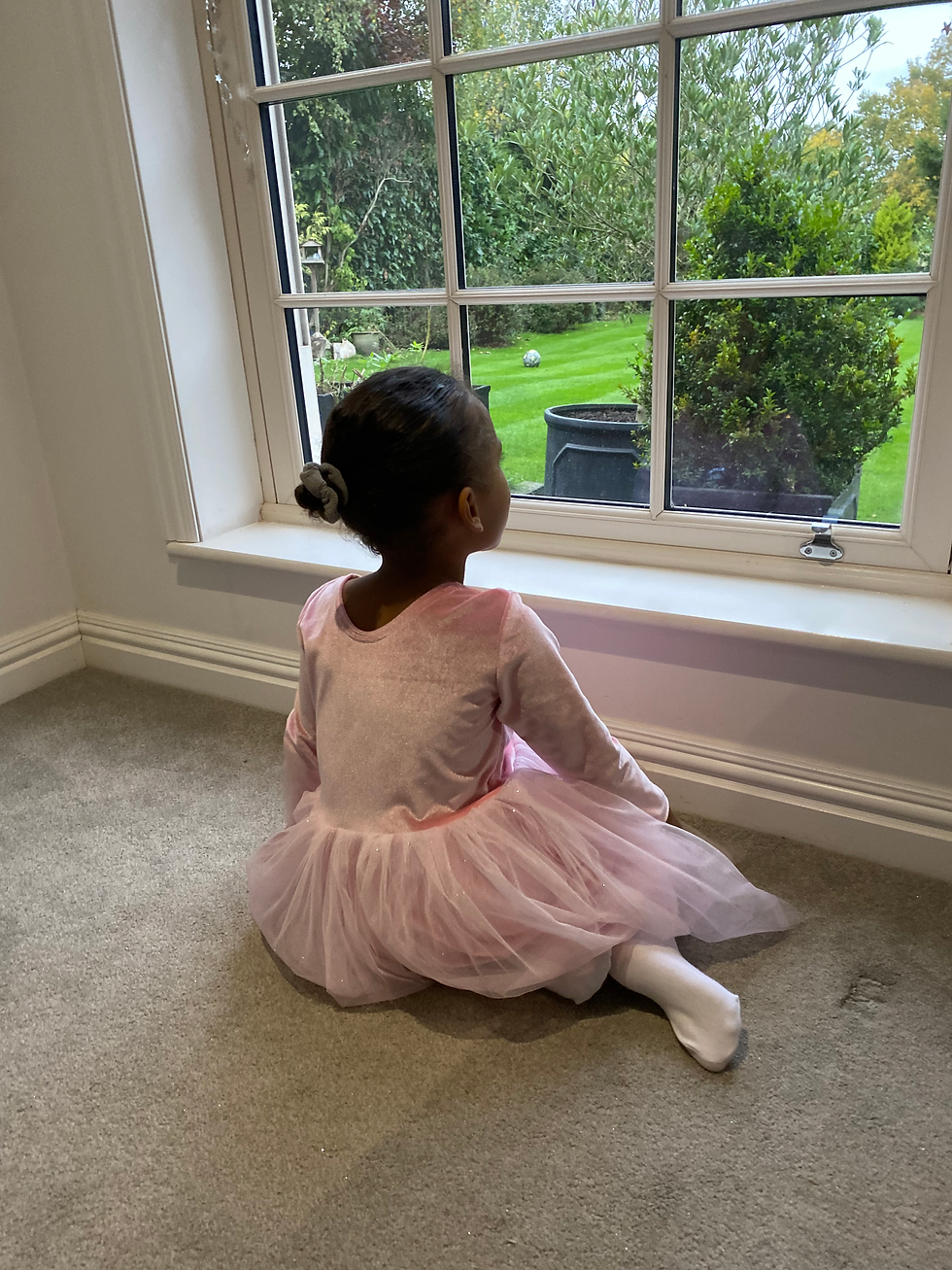 Thumbnail: Pink velvet long sleeve sparkly tutu dress