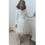 Thumbnail: Ivory long sleeve velvet tutu dress