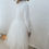 Thumbnail: Ivory long sleeve velvet tutu dress