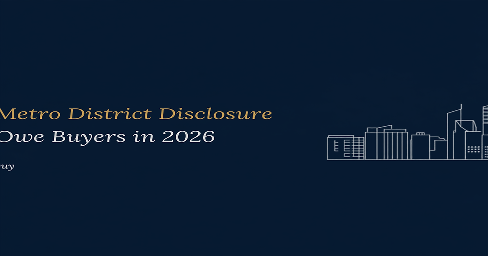 Metro District Disclosure in Colorado: What Denver Agents Owe Buyers in 2026