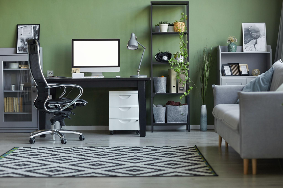 Earthy Green Tones for Office